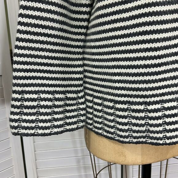 Talbots Plus Sweater Jacket  3X Vtg Nautical Stripe Wool Angora - Picture 5 of 15
